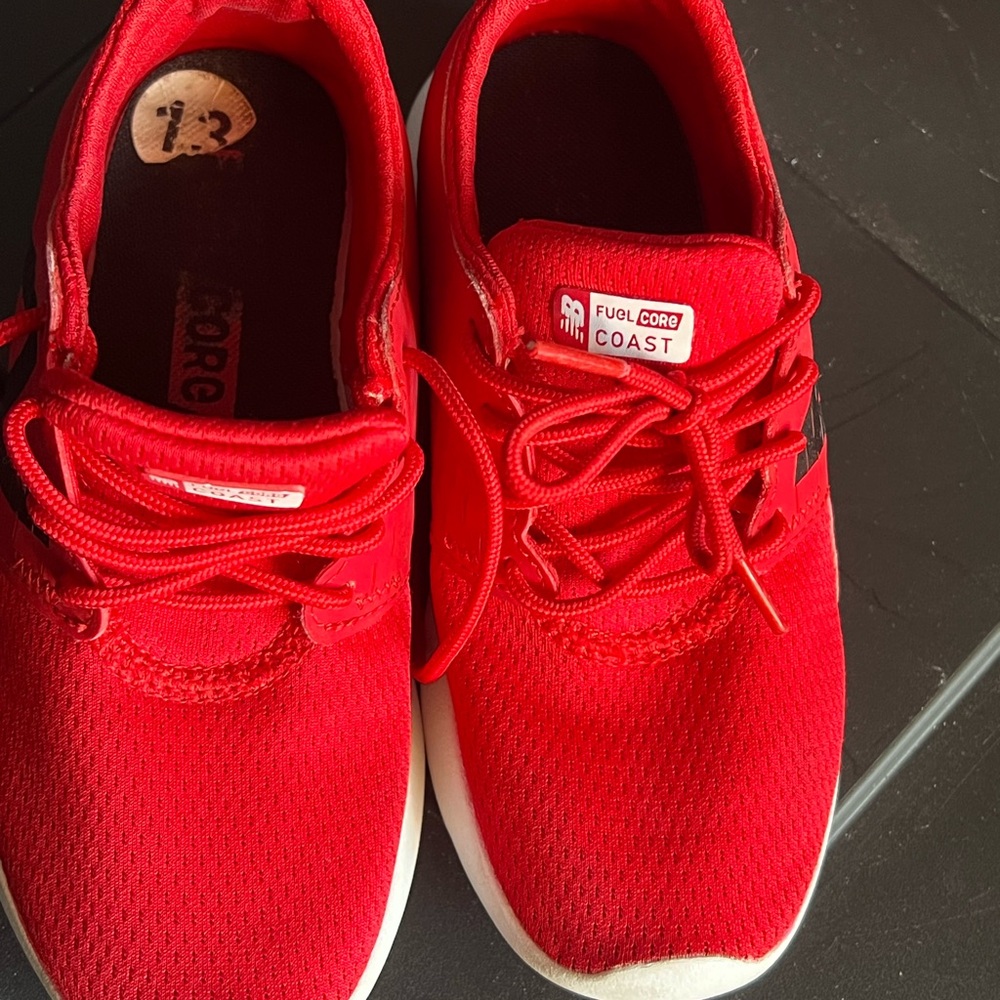 New Balance Kids Bright Red Sneakers